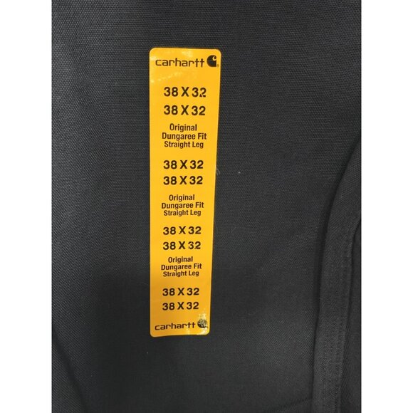 Carhartt Loose Original Fit Washed Duck Work Dungaree Pants Men’s 38X32 Blue - Picture 7 of 16